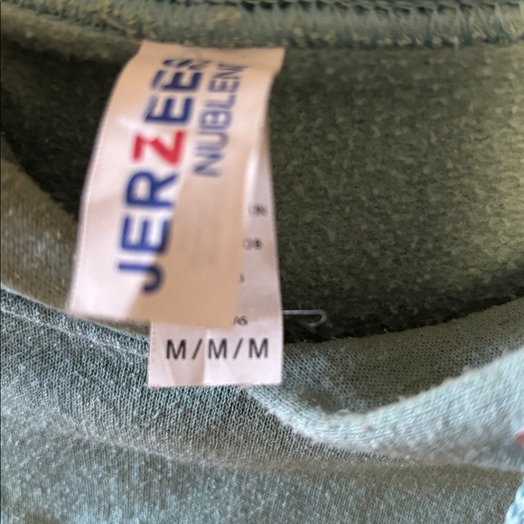 Jerzees Sage Green Myrtle Beach Hoodie Women’s Size: Medium has stains - Picture 5 of 7